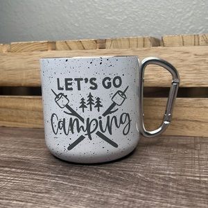 Portable Coffee Cup Campfire Mug 12 Oz. Let’s Go Camping